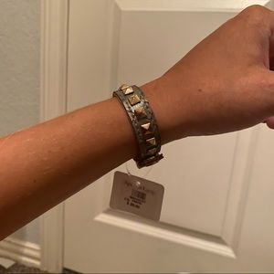 Grey Studded Bracelet